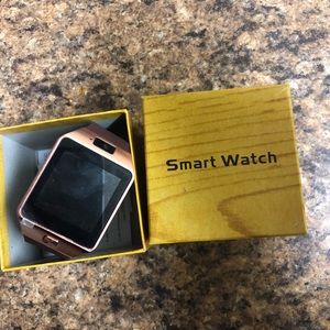 Rose gold smartwatch